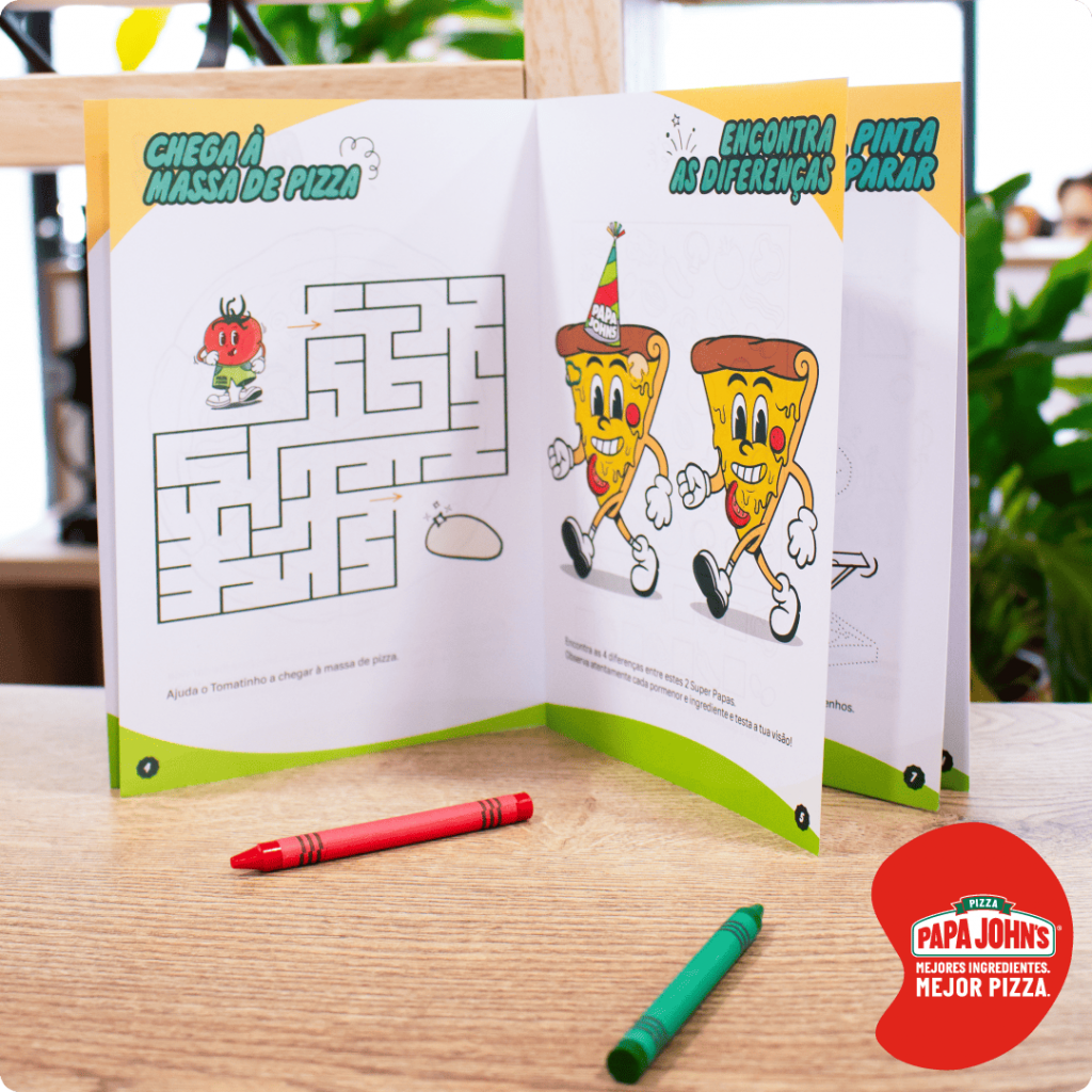 Aktivitätenheft für Kinder - Papa Johns